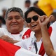 Torcedores do Peru antes do duelo contra a Austrália, em Sochi - Odd Andersen/AFP