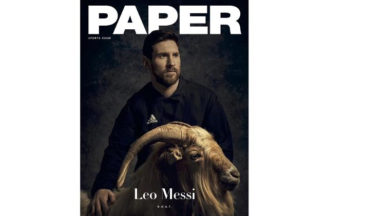 Messi na capa da Paper - Reprodução - Reprodução