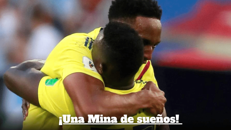 Jornais colombianos exaltaram gol de Mina - Reprodução