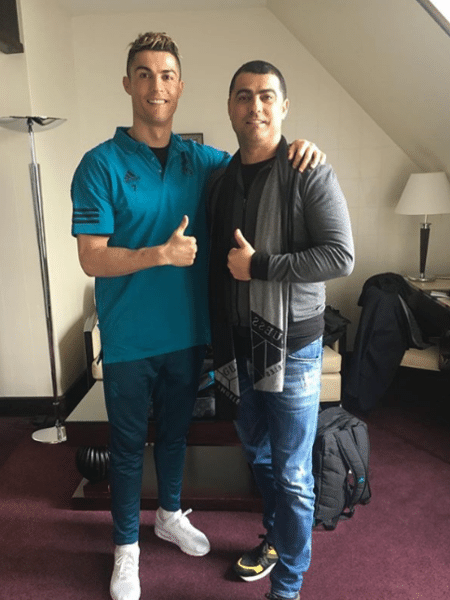 Cristiano Ronaldo e o irmão, Hugo Aveiro, que teve problemas com drogas e álcool - reprodução/Instagram