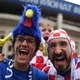 Torcedores de Croácia e França antes da final da Copa do Mundo - Kirill Kudryavtsev/AFP