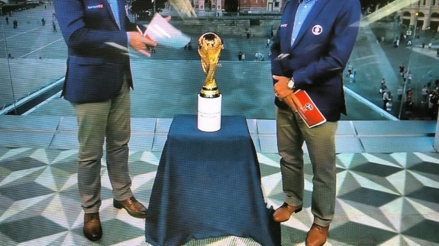 Junior pisa na toalha e coloca taça da Copa em risco - Reprodução/TV Globo