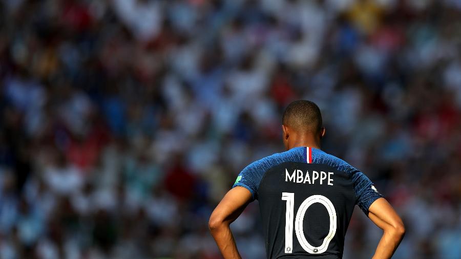 Mbappe, atacante da França, no duelo contra a Argentina - Lars Baron - FIFA/FIFA via Getty Images
