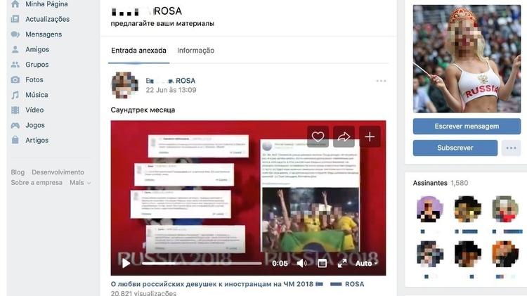"B... rosa" vira gíria entre russos que atacam mulheres filmadas na Copa - reprodução - reprodução