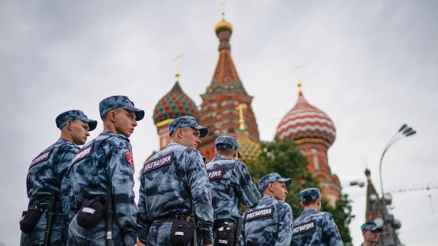 A Guarda Nacional em Moscou - Christopher Furlong/Getty Images