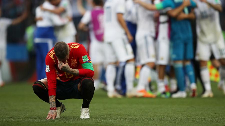 Sergio Ramos lamenta eliminação da Espanha na Copa - Xinhua/Wu Zhuang