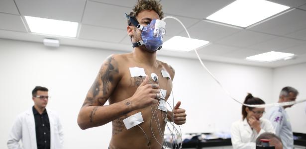 Neymar realiza exames físicos na Granja Comary, em Teresópolis - Lucas Figueiredo/CBF - Lucas Figueiredo/CBF