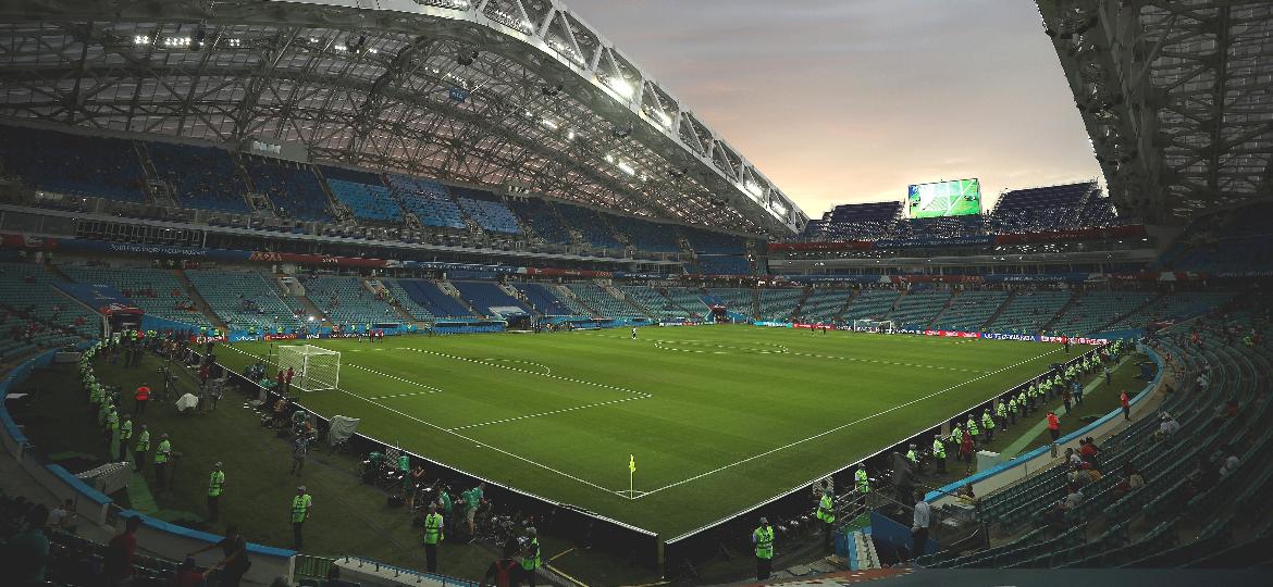 Estádio Olímpico de Fisht prestes a receber Portugal x Espanha na primeira fase da Copa do Mundo - REUTERS/Hannah McKay
