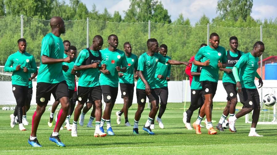 Seleção do Senegal treina para a Copa do Mundo - Issouf Sanogo/AFP