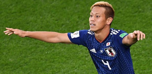 Honda marcou para o Japão em jogo contra Senegal na Copa do Mundo - Anne-Christine Poujoulat/AFP