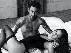 Neymar e Bruna Marquezine em ensaio para a C&A - Reproduēćo/Instagram - Reproduēćo/Instagram