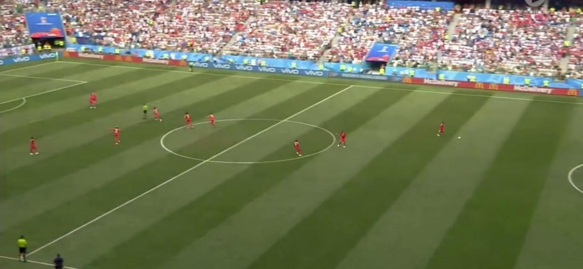 Cadê a Inglaterra? Panamenhos tentam anotar um gol enquanto os adversários festejavam um gol de Kane - Reprodução