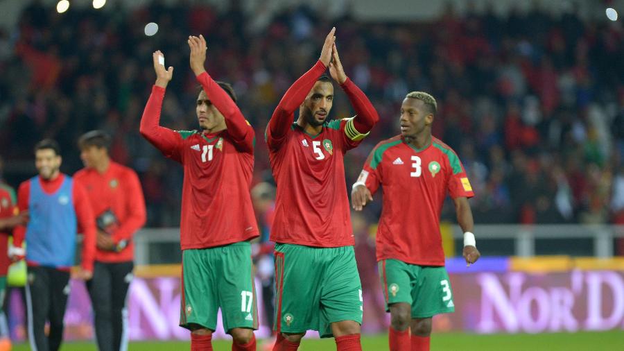 Benatia, Dirar e Mandyl celebram vitória da seleção do Marrocos - Massimo Pinca/Reuters