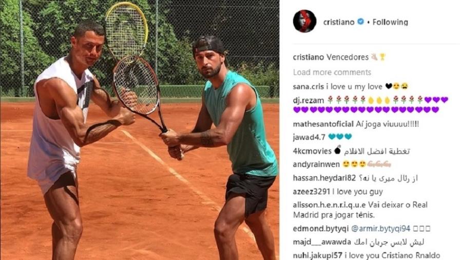 Cristiano Ronaldo posta foto após partida de tênis - Reprodução/Instagram