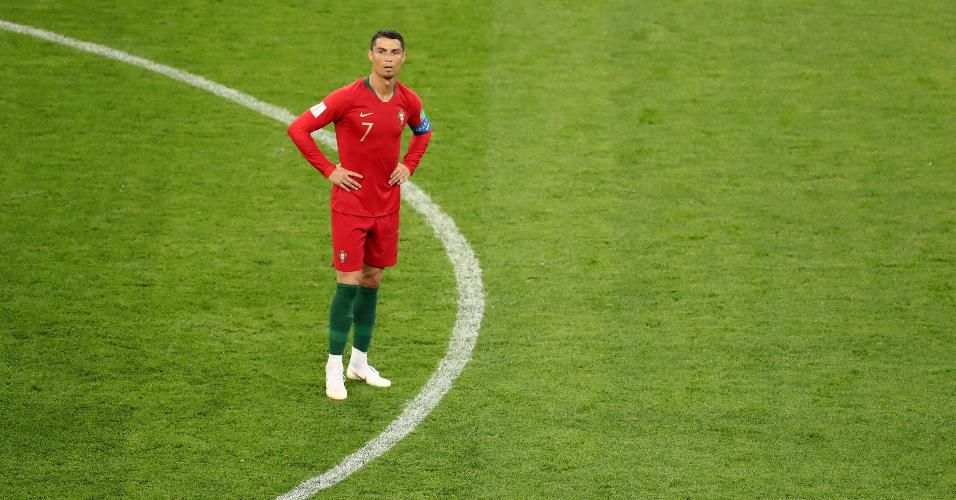  Cristiano Ronaldo durante partida entre Portugal e Irã na Copa do Mundo