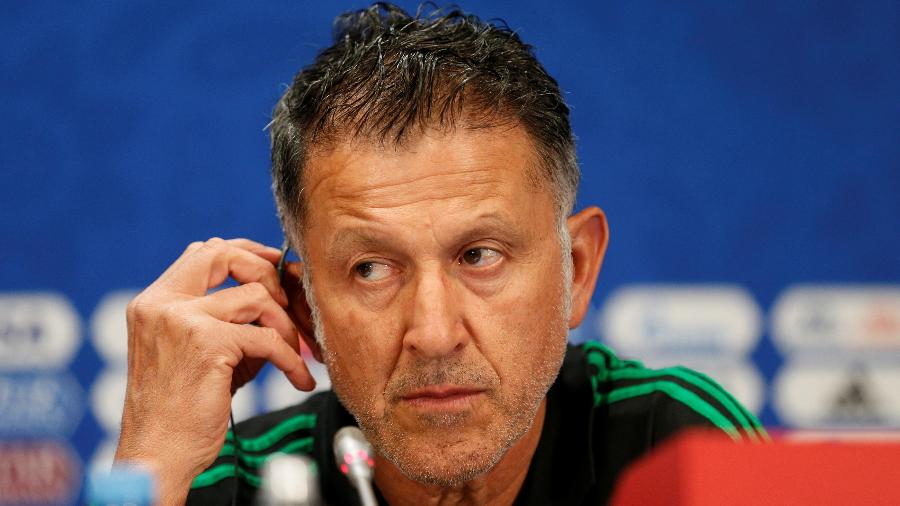 Técnico do México, Juan Carlos Osorio, durante coletiva de imprensa - REUTERS/Gleb Garanich