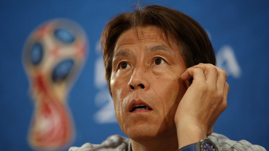 Akira Nishino, técnico do Japão, em entrevista coletiva - MARKO DJURICA/Reuters
