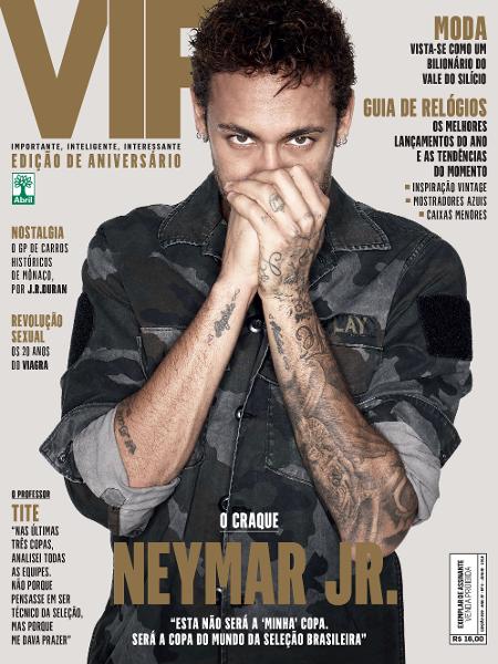 Neymar na capa da edição de aniversário da revista VIP - Divulgação