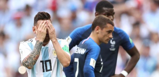A seleção da Argentina foi eliminada da Copa do Mundo nas oitavas de final - FIFA/FIFA via Getty Images