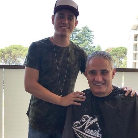 Tite cortou o cabelo com Nariko antes de jogo da seleção brasileira na Copa - Reprodução/Instagram