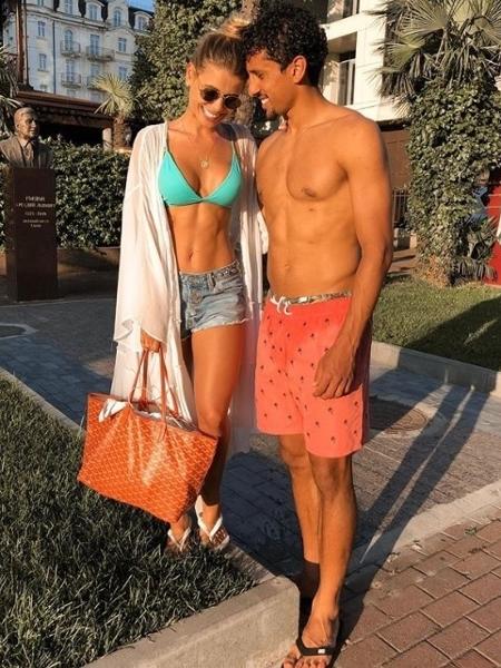 Carol Cabrino curte folga do zagueiro Marquinhos na Rússia durante a Copa - Reprodução/Instagram