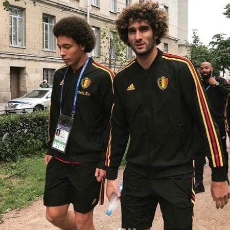 Jogadores belgas caminham antes de duelo semifinal contra França - Reprodução/Instagram