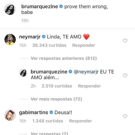 Bruna Marquezine e Neymar trocam declarações na web - Reprodução/Instagram