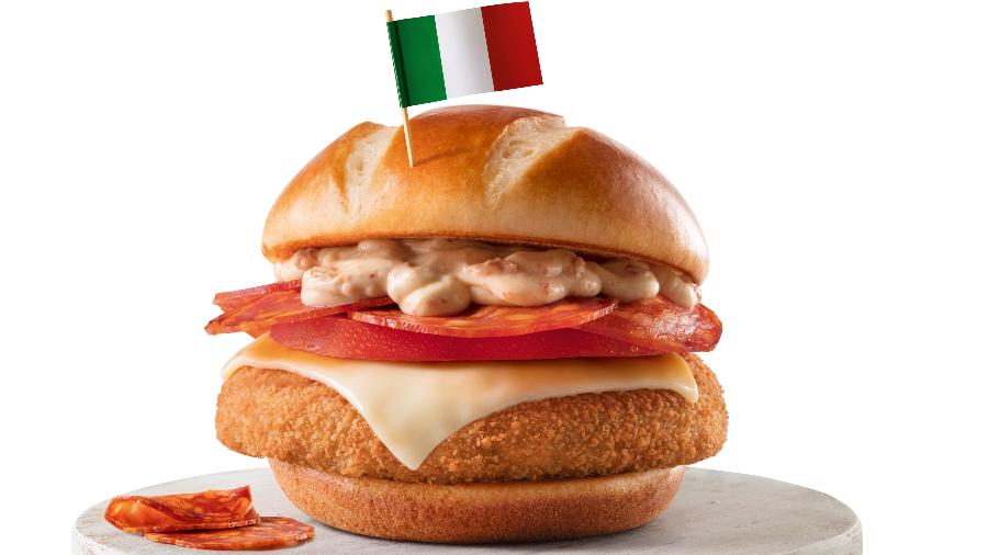 McItália, sanduíche especial do McDonald"s para a próxima Copa do Mundo - Divulgação