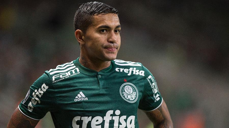 Dudu, atacante do Palmeiras, na partida contra o Junior Barranquilla, pela Libertadores - Daniel Vorley/AGIF