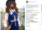 Evra se veste de mosqueteiro para torcer para a França contra a Bélgica - Reprodução/Instagram