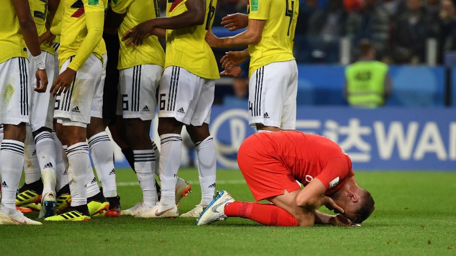 Henderson é dúvida da Inglaterra para duelo semifinal - AFP PHOTO / YURI CORTEZ