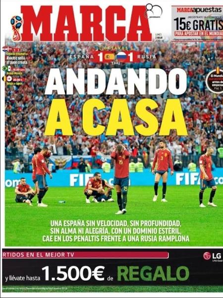 Repercussão Espanha - jornal Marca - Reprodução/Marca