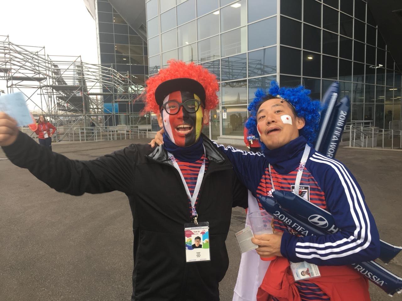 Torcedor japonês esquece derrota nas oitavas e vai ao estádio para torcer para Bélgica - Dassler Marques/UOL Esporte