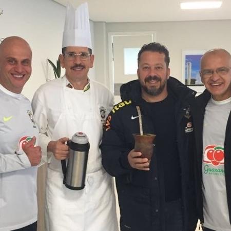 Marquinhos, Jaime Maciel, Cléber Xavier e Marquinhos, membros da comissão técnica da seleção - Divulgação/CBF - Divulgação/CBF