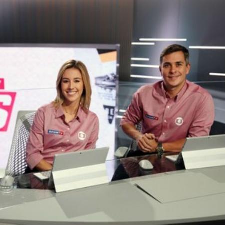 Cris Dias e Ivan Moré no "SporTV News" - Divulgação - Divulgação