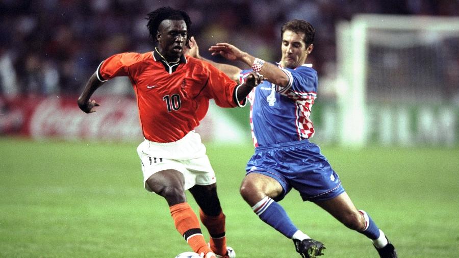 Clarence Seedorf era uma das estrelas da Holanda na Copa do Mundo-1998 - Shaun Botterill /Allsport