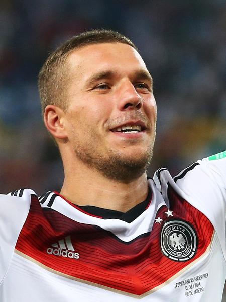 Lukas Podolski, da Alemanha, em 2014 - Julian Finney/Getty Images