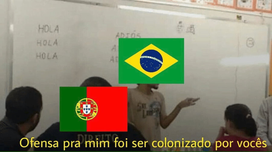 Brasileiros usam memes para atacar portugueses após empate na estreia da Copa - Reprodução/Twitter