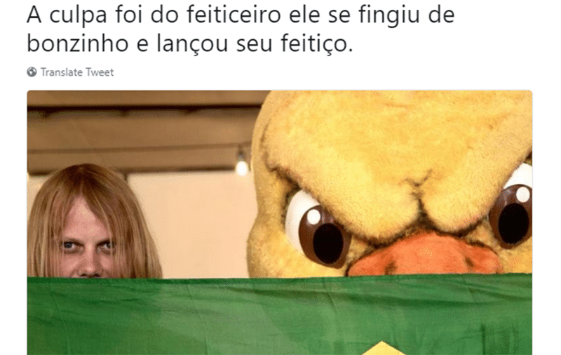 Quando era só o Canarinho Pistola 100% Jesus, estava tudo certo - Reprodução/Twitter