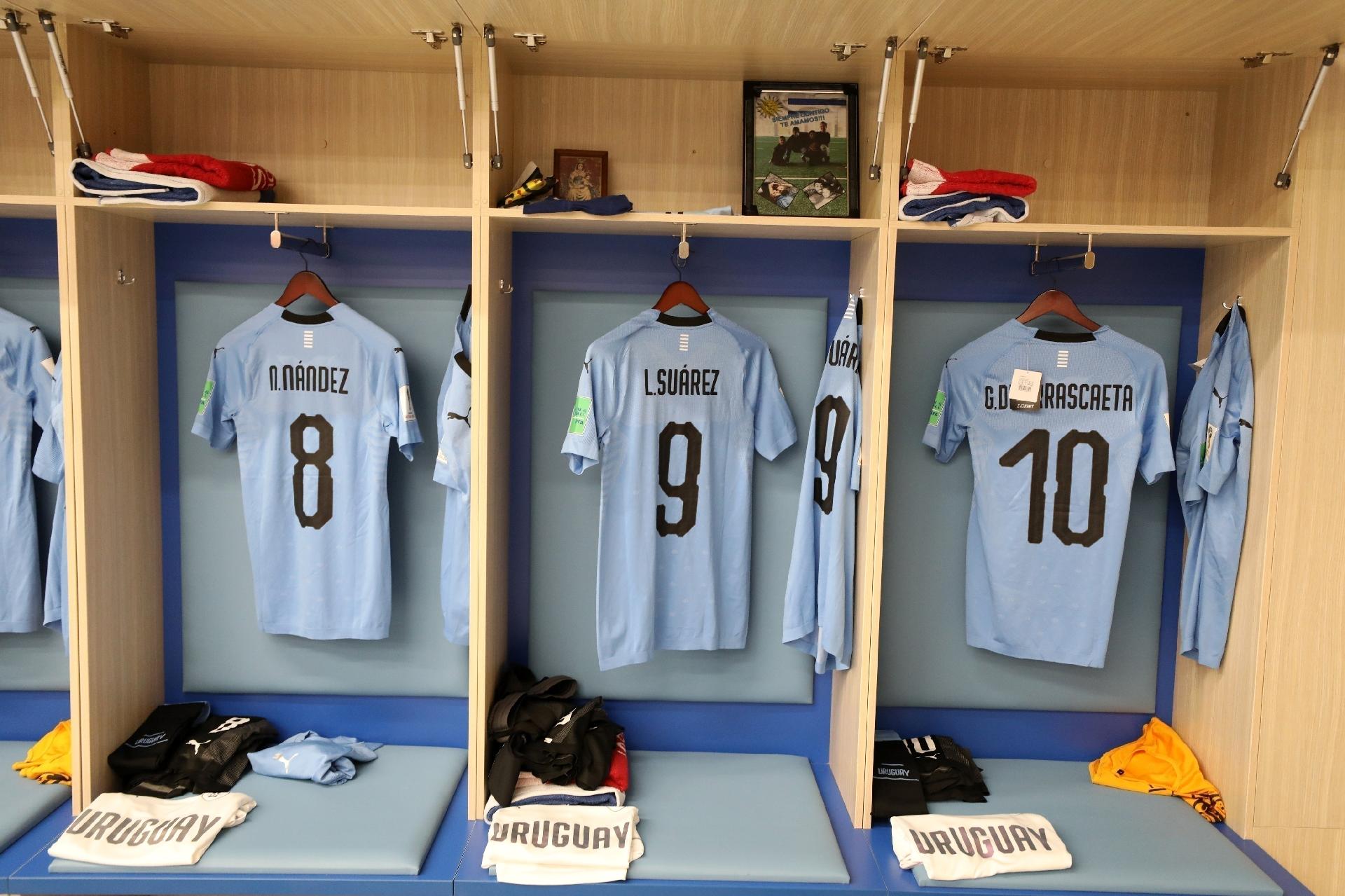 Uruguai jogará com seu uniforme principal; França jogará de uniforme branco - Getty Images