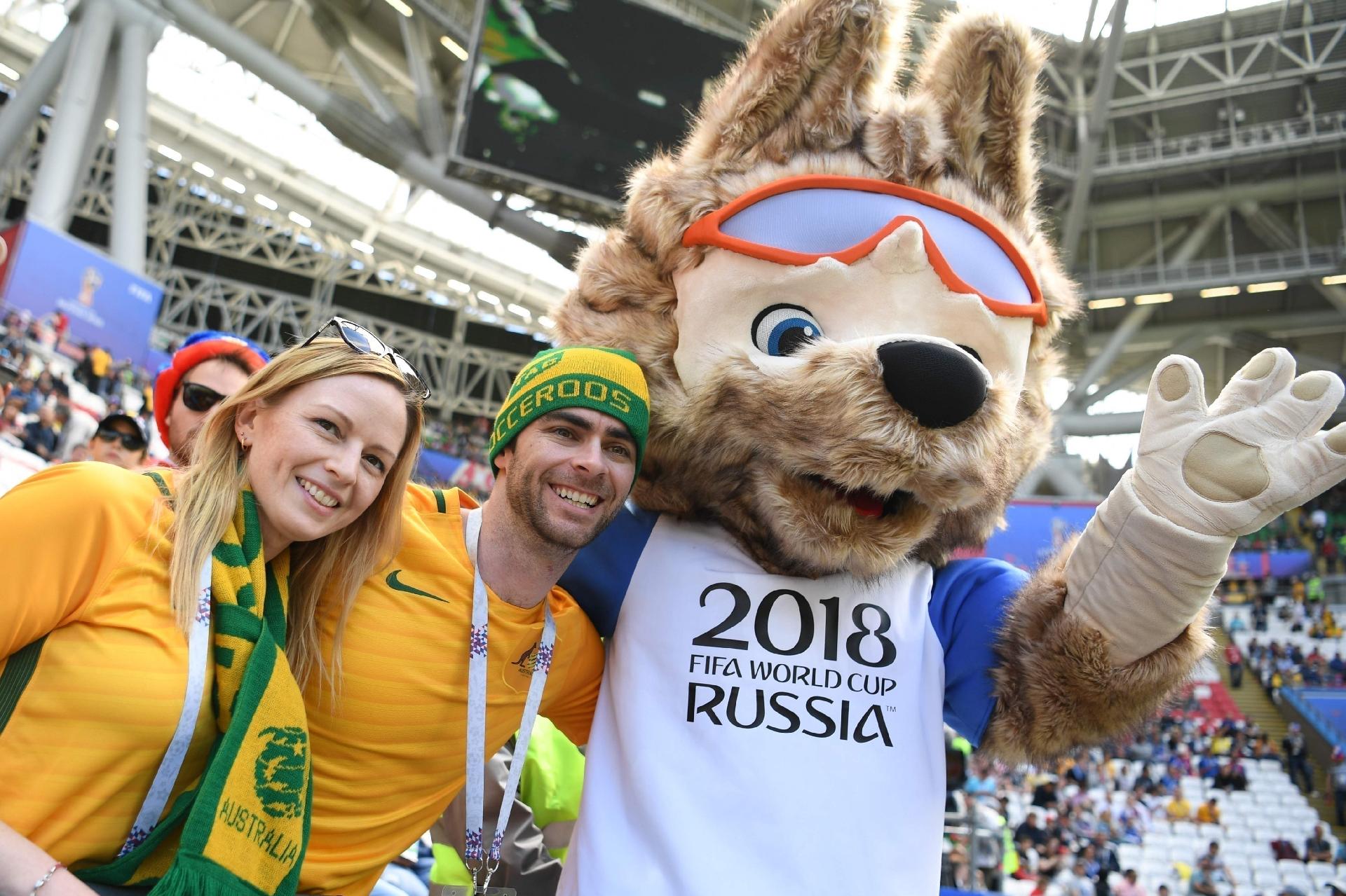 Australianos também estão em bom número na Arena Kazan - AFP