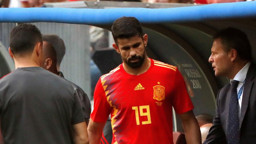 Diego Costa é substituído por Iago Aspas no jogo entre Espanha e Rússia - Javier Etxezarreta/EFE