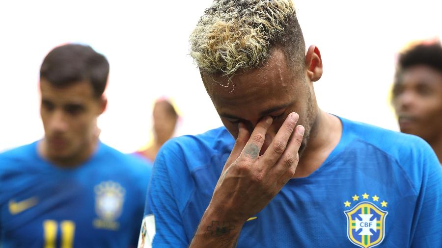 Neymar chora copiosamente depois de vitória do Brasil - Getty Images
