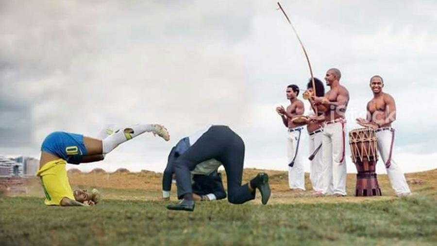 Neymar, Tite e Olodum: não tem como dar errado - Reprodução/Twitter