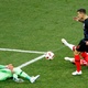 Danijel Subasic, goleiro da Croácia, evita gol da Dinamarca após chute de Martin Braithwaite - Max Rossi/Reuters