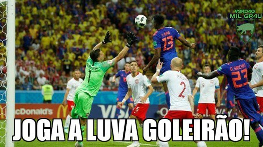 Os torcedores ficaram impressionados com a altura da cabeçada do Mina no lance do gol - Reprodução/Twitter