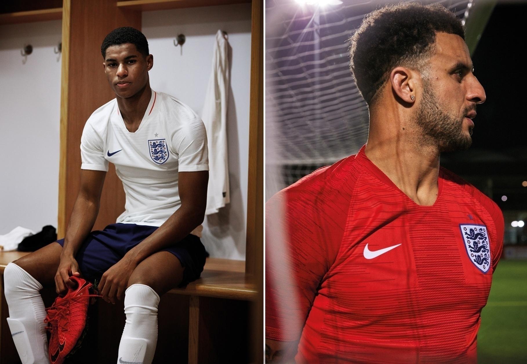 Uniformes da seleção da Inglaterra - Divulgação/Nike