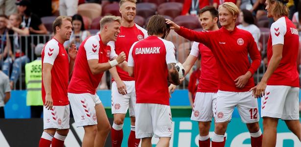 Seleção dinamarquesa durante Copa do Mundo da Rússia; impasse na negociação de direitos comerciais - Reuters