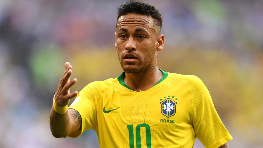 Neymar criou pouco no primeiro tempo da partida do Brasil contra o México - Getty Images