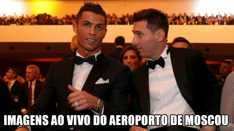 O único cruzamento entre Portugal e Argentina na Rússia vai ser no saguão do aeroporto - Reprodução/Twitter